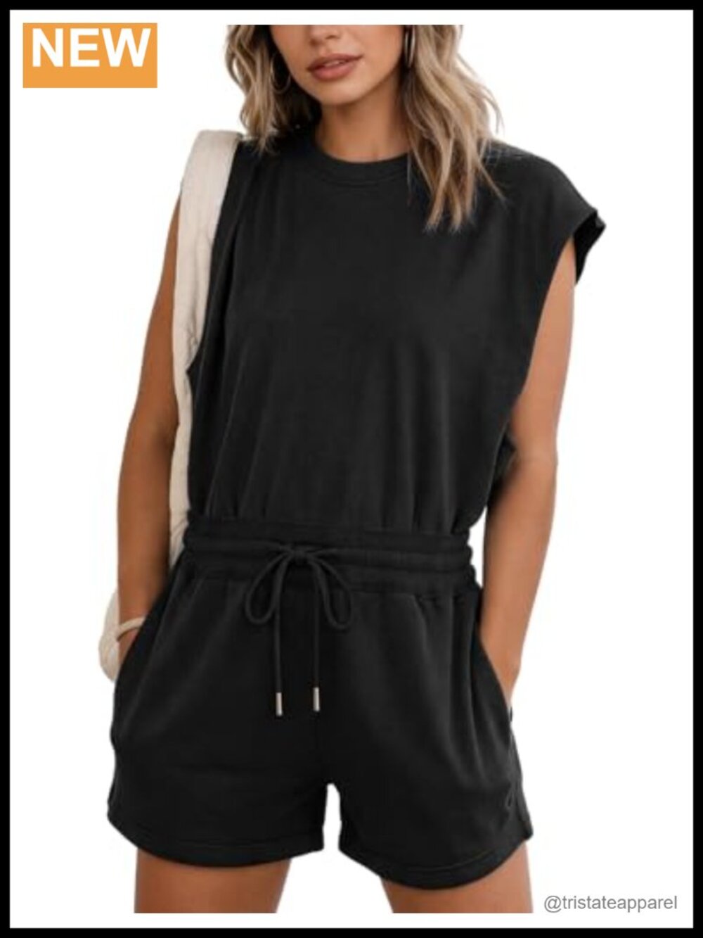 Cap Sleeve One Piece Short Jumpsuit Cotton Blend Romper